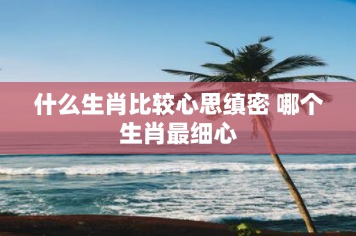 什么生肖比较心思缜密 哪个生肖最细心