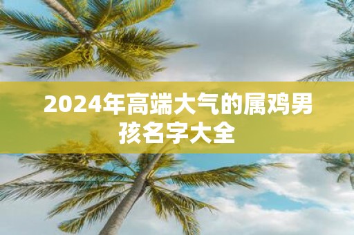 2025年高端大气的属鸡男孩名字大全