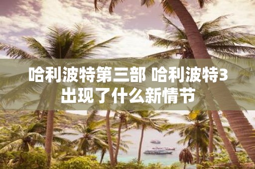 哈利波特第三部 哈利波特3出现了什么新情节