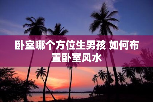 卧室哪个方位生男孩 如何布置卧室风水