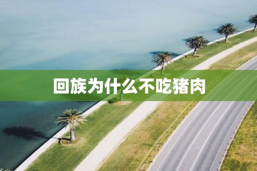 回族为什么不吃猪肉