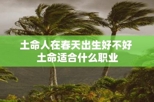 土命人在春天出生好不好 土命适合什么职业