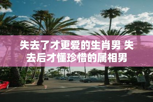 失去了才更爱的生肖男 失去后才懂珍惜的属相男