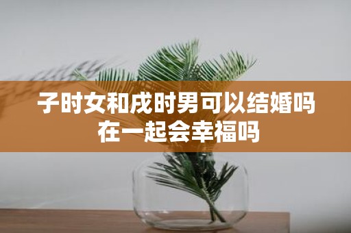 子时女和戌时男可以结婚吗 在一起会幸福吗