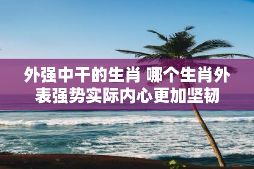 外强中干的生肖 哪个生肖外表强势实际内心更加坚韧