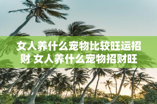 女人养什么宠物比较旺运招财 女人养什么宠物招财旺运