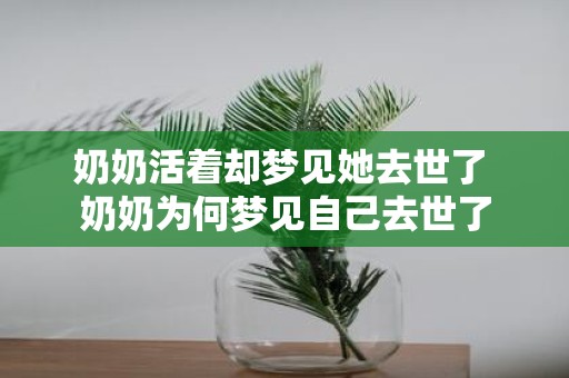 奶奶活着却梦见她去世了 奶奶为何梦见自己去世了