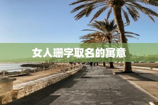 女人珊字取名的寓意