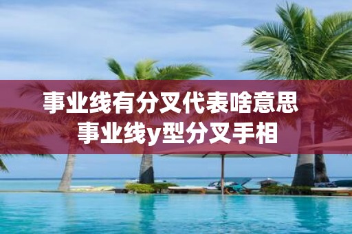 事业线有分叉代表啥意思 事业线y型分叉手相