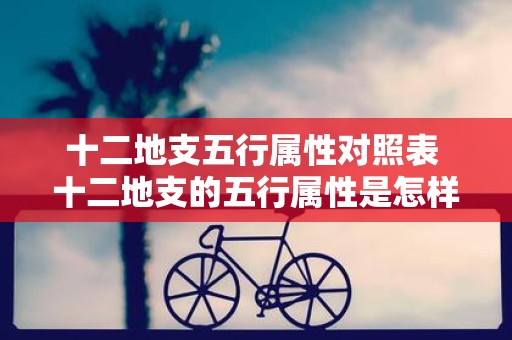 十二地支五行属性对照表 十二地支的五行属性是怎样对照的