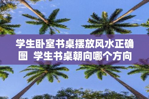 学生卧室书桌摆放风水正确图 学生书桌朝向哪个方向好