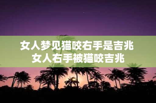 女人梦见猫咬右手是吉兆 女人右手被猫咬吉兆