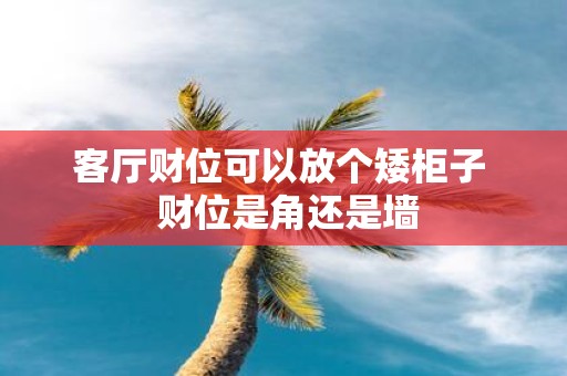 客厅财位可以放个矮柜子 财位是角还是墙