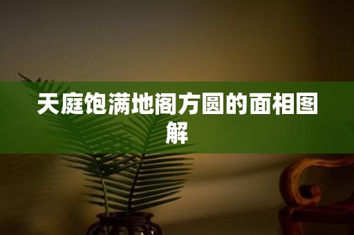 天庭饱满地阁方圆的面相图解