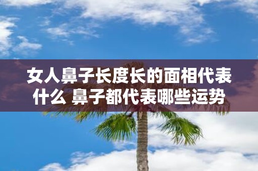 女人鼻子长度长的面相代表什么 鼻子都代表哪些运势