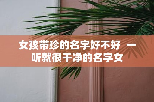 女孩带珍的名字好不好 一听就很干净的名字女