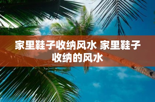 家里鞋子收纳风水 家里鞋子收纳的风水