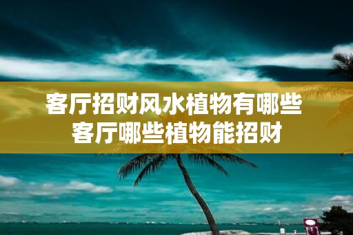 客厅招财风水植物有哪些 客厅哪些植物能招财