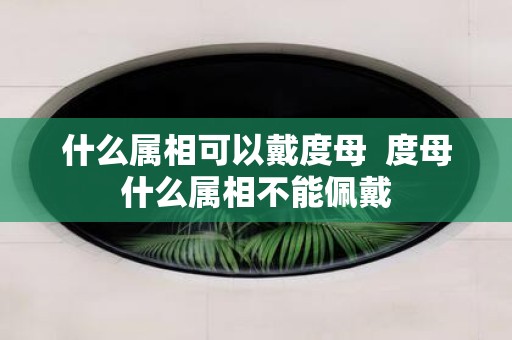什么属相可以戴度母 度母什么属相不能佩戴