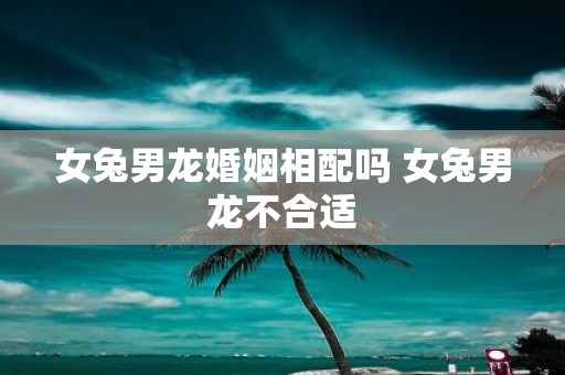 女兔男龙婚姻相配吗 女兔男龙不合适