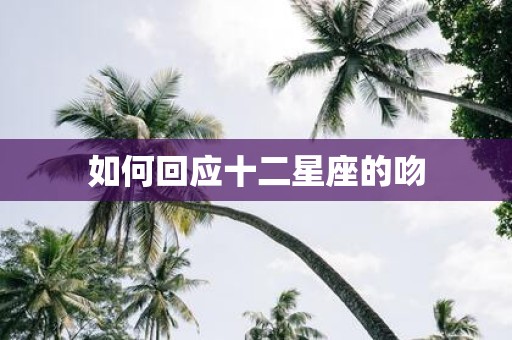 如何回应十二星座的吻