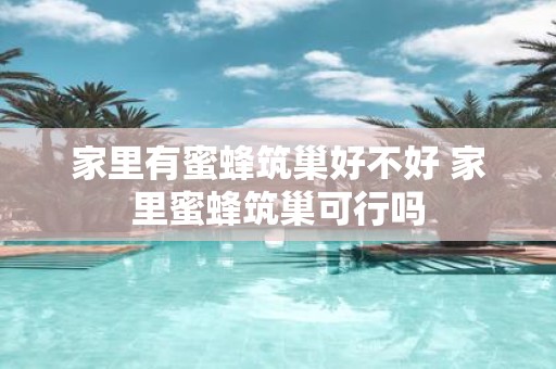 家里有蜜蜂筑巢好不好 家里蜜蜂筑巢可行吗