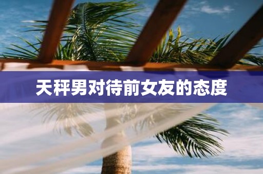天秤男对待前女友的态度