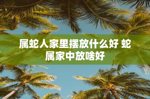 属蛇人家里摆放什么好 蛇属家中放啥好