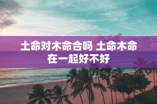 土命对木命合吗 土命木命在一起好不好