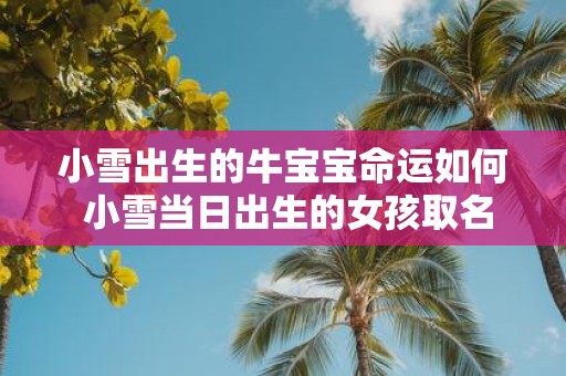 小雪出生的牛宝宝命运如何 小雪当日出生的女孩取名