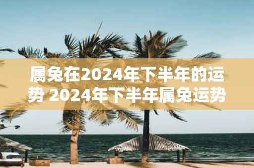 属兔在2025年下半年的运势 2025年下半年属兔运势如何