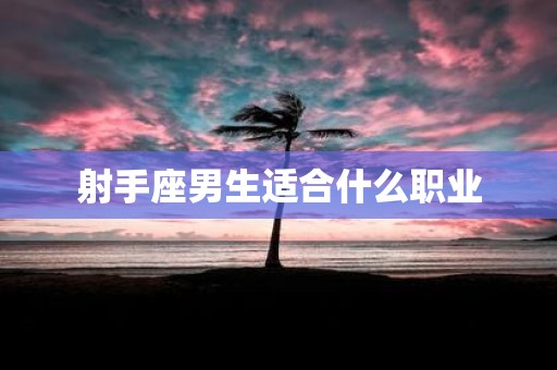 射手座男生适合什么职业