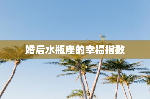 婚后水瓶座的幸福指数