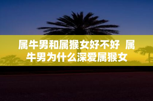 属牛男和属猴女好不好 属牛男为什么深爱属猴女