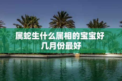 属蛇生什么属相的宝宝好 几月份最好