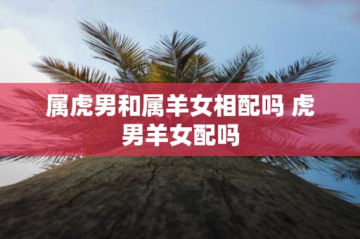 属虎男和属羊女相配吗 虎男羊女配吗