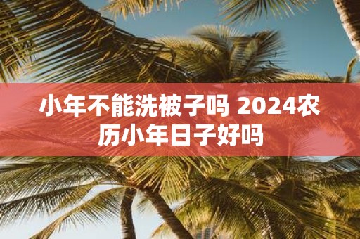 小年不能洗被子吗 2025农历小年日子好吗