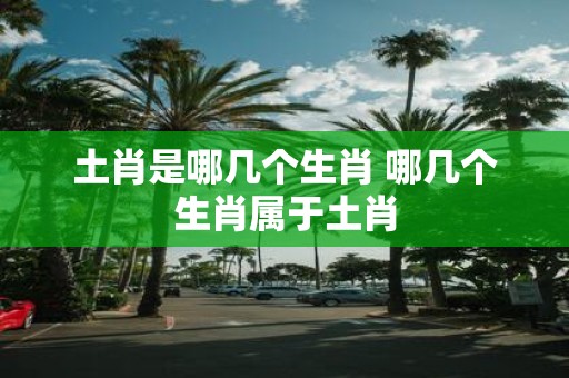 土肖是哪几个生肖 哪几个生肖属于土肖