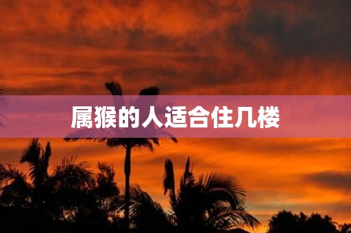 属猴的人适合住几楼