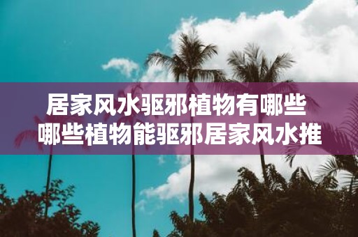 居家风水驱邪植物有哪些 哪些植物能驱邪居家风水推荐