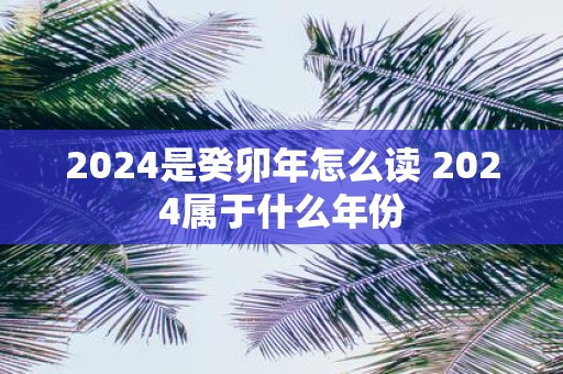 2025是癸卯年怎么读 2025属于什么年份
