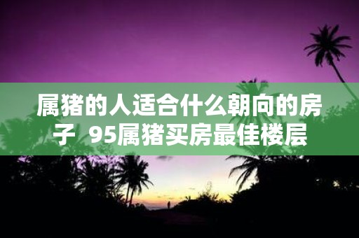 属猪的人适合什么朝向的房子 95属猪买房最佳楼层
