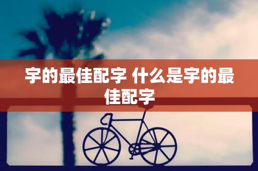 宇的最佳配字 什么是宇的最佳配字