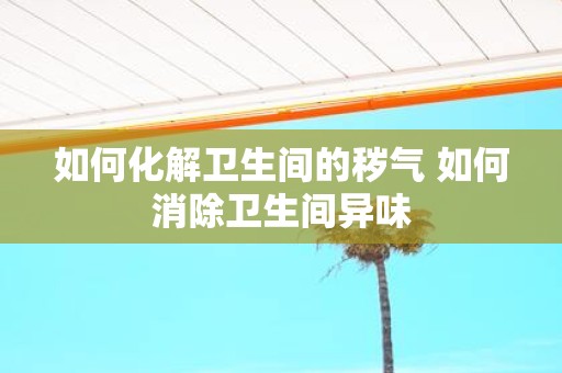 如何化解卫生间的秽气 如何消除卫生间异味