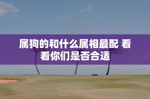 属狗的和什么属相最配 看看你们是否合适