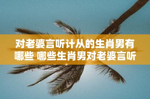 对老婆言听计从的生肖男有哪些 哪些生肖男对老婆言听计从