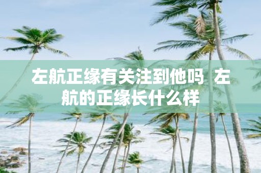 左航正缘有关注到他吗 左航的正缘长什么样