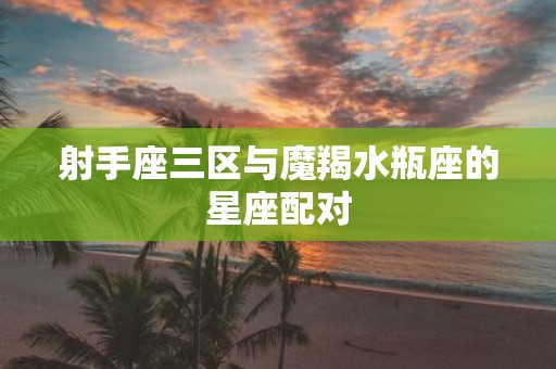 射手座三区与魔羯水瓶座的星座配对