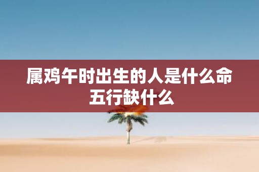 属鸡午时出生的人是什么命 五行缺什么