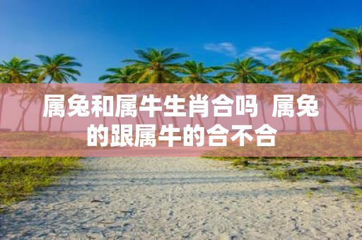 属兔和属牛生肖合吗 属兔的跟属牛的合不合